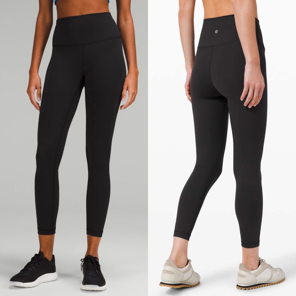 Lululemon Wunder Train leggings 25", black, size 6, NWOT